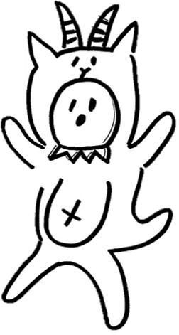 白のらのイラスト