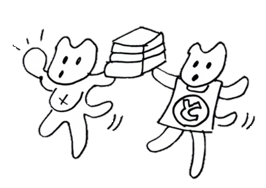 図書館応援キャラクターのら(協力)