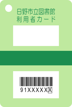 市内在住・在勤・在学区分の利用者カード