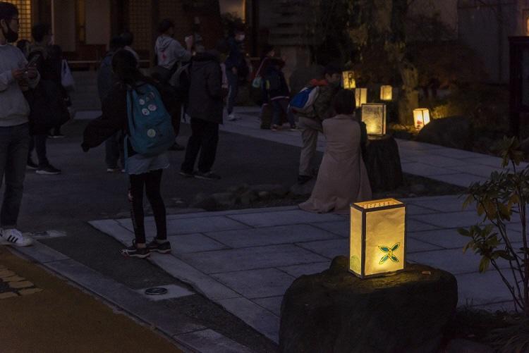 普門寺の行燈の写真