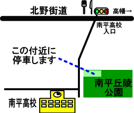 南平丘陵公園地図のイラスト