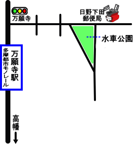 水車公園地図のイラスト